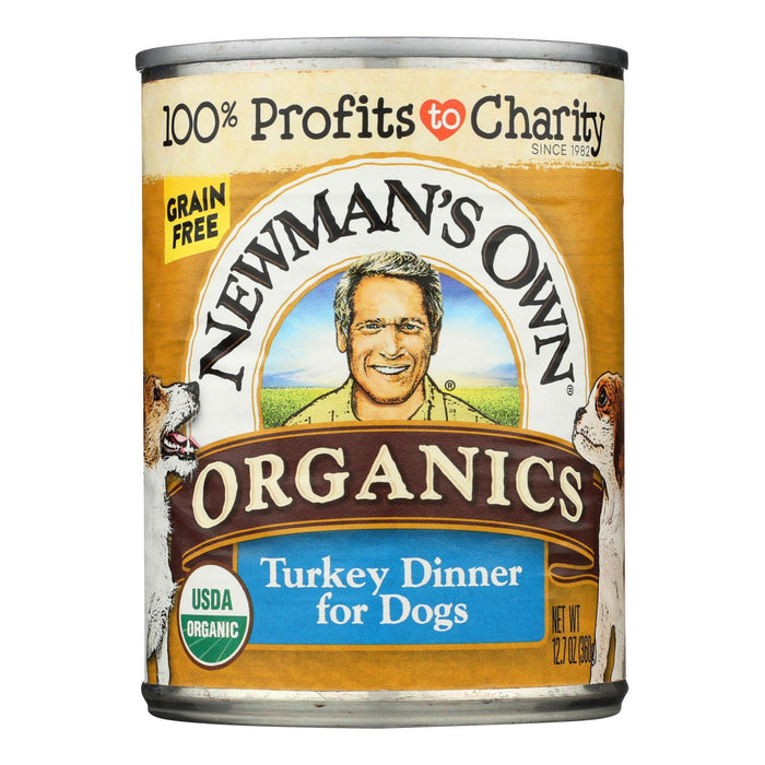 Newman's Own Organics Turkey Grain-Free Wet Dinner for Cats, 12.7 Oz. (Pack of 12)
