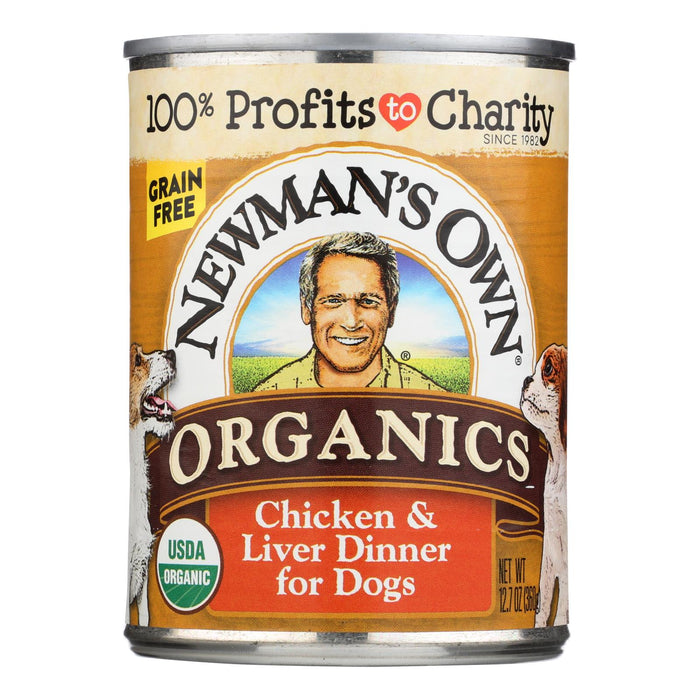 Newman's Own Organics Chicken & Liver Dog Food - 12.7 Oz (Pack of 12)