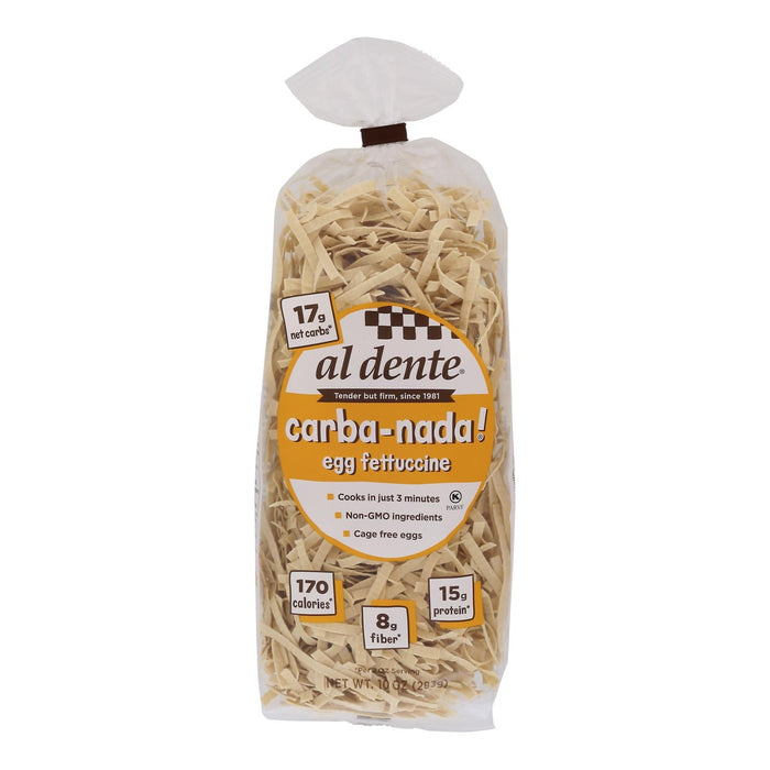 Al Dente Premium Egg Fettuccine: Savory Pasta Goodness in Every 10 Oz Pack (Pack of 6)