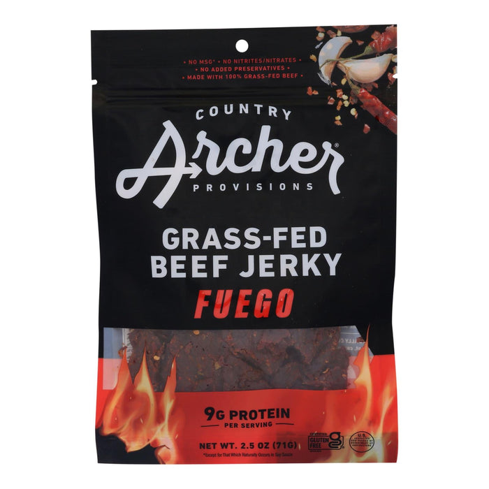 Country Archer - Jerky Beef Crushd Red Pepper - Case Of 12-2.5 Oz