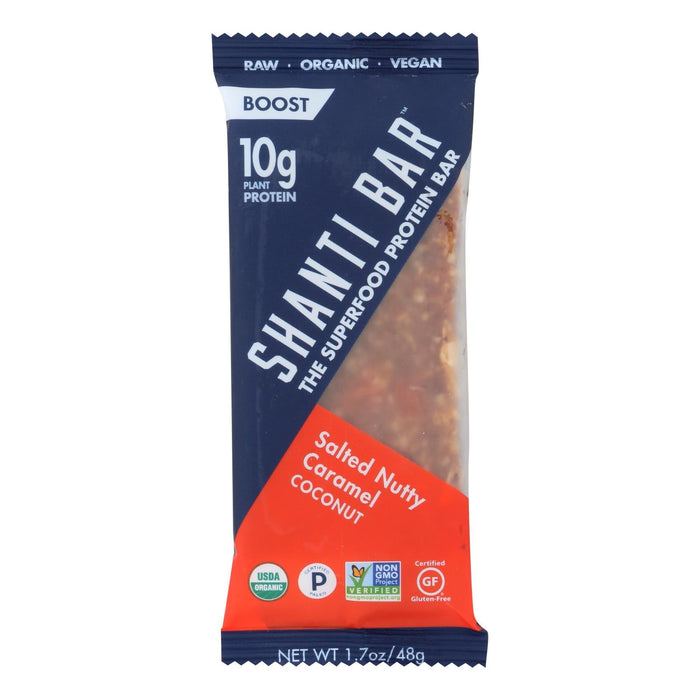 Shanti Bar - Superfood Protein Bar - Salty Nutty Caramel - Case Of 12 - 1.7 Oz.