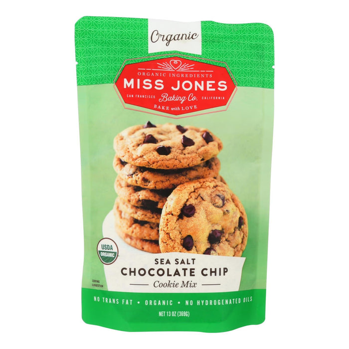 Miss Jones Baking Co Sea Salt Chocolate Chip Cookie Mix (Pack of 6 - 13 Oz)