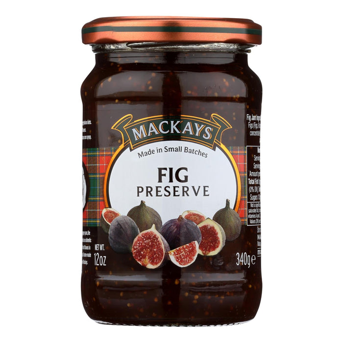 Mackay's Fig Preserves - 12 Oz Glass Jars (Pack of 6)