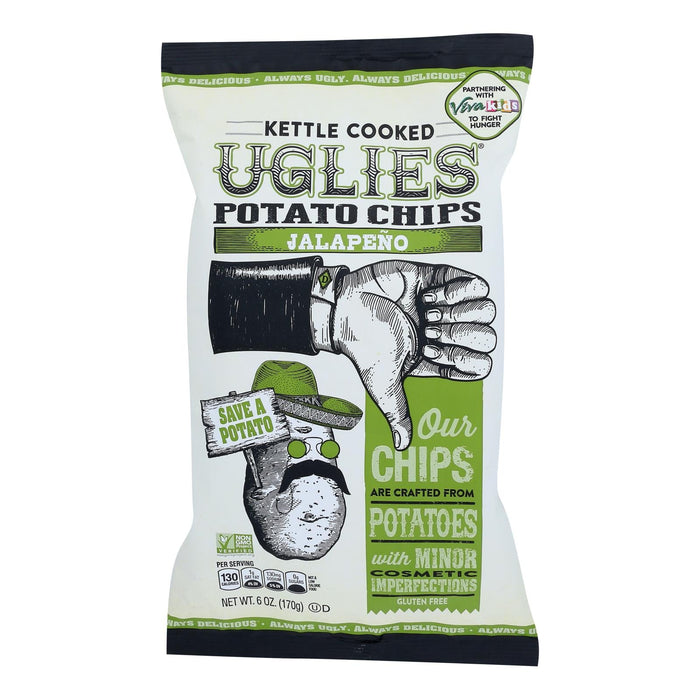 Uglies - Pot Chips Jalapeno (Pack of 12) 6 Oz