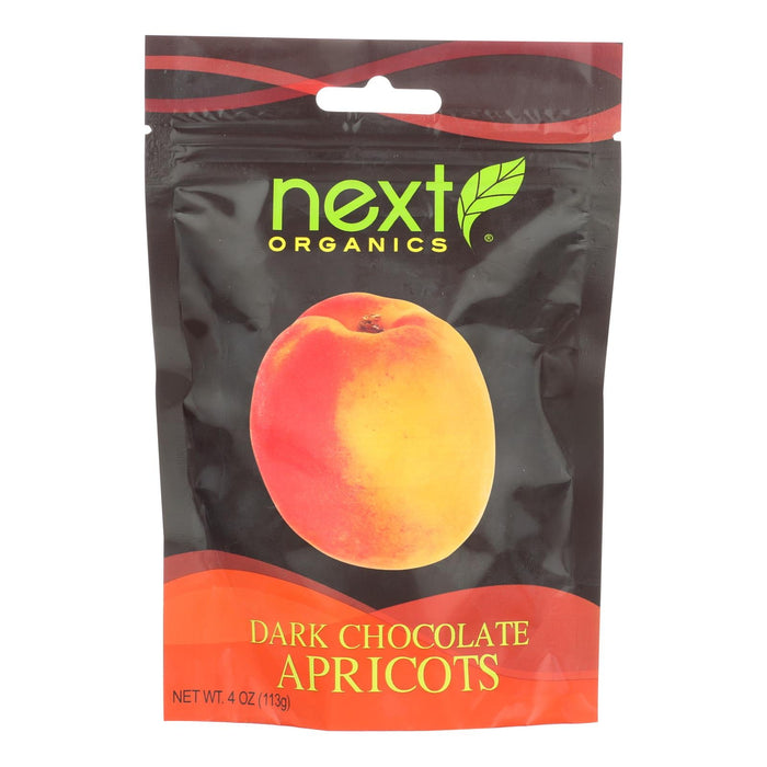 Next Organics Dark Chocolate Apricots (Pack of 6) 4 Oz