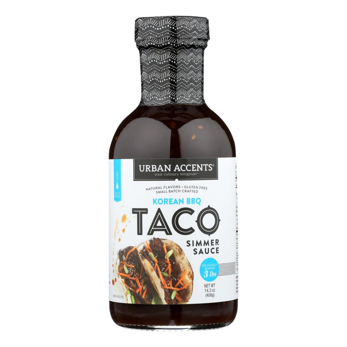 Urban Accents Korean BBQ Taco Sauce - Pack of 6, 14.3 Oz Each