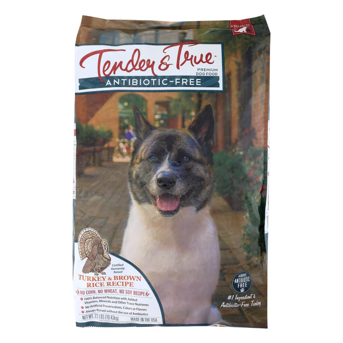 Tender & True Dog Food, Turkey and Brown Rice, 23 lbs