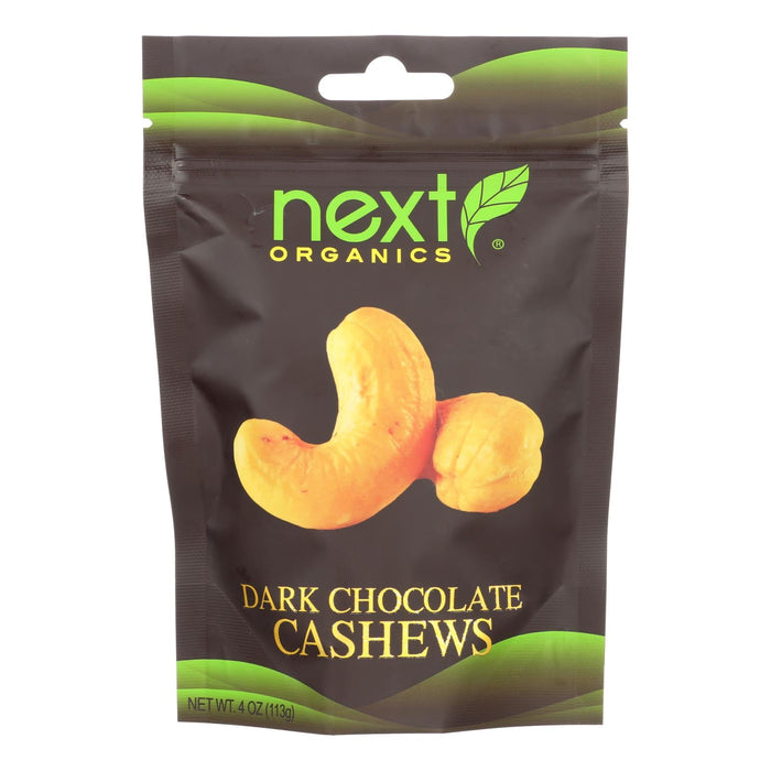 Next Organics (Pack of 6) Dark Chocolate Cashews - 4 Oz