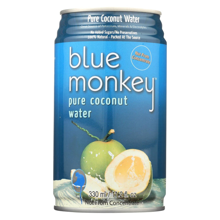 Blue Monkey Natural Coconut Water - 11.2 Oz. - Case of 24