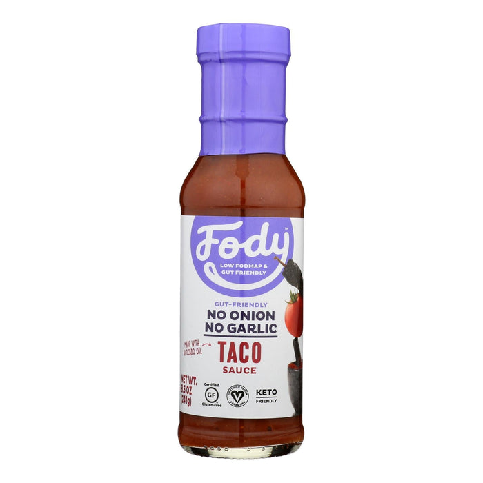 Fody Food Company Gluten Free Taco Sauce, 8.5 Oz, Case of 6