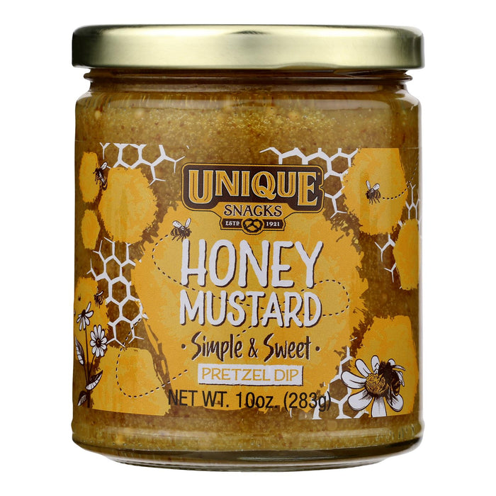 Unique Pretzels - 10 Oz Pretzel Dip - Honey Mustard - Case of 12