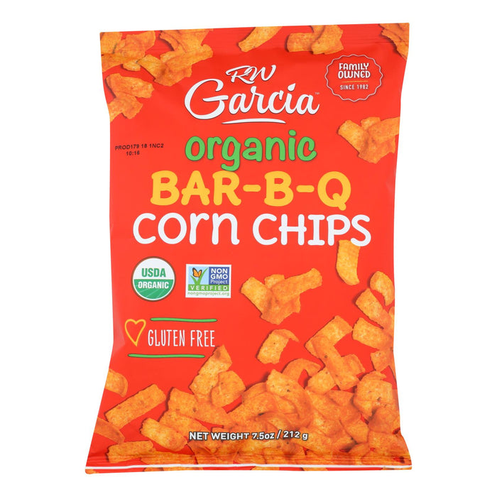R.W. Garcia Organic Bar-B-Q Corn Chips (Pack of 12) - 7.5 Oz