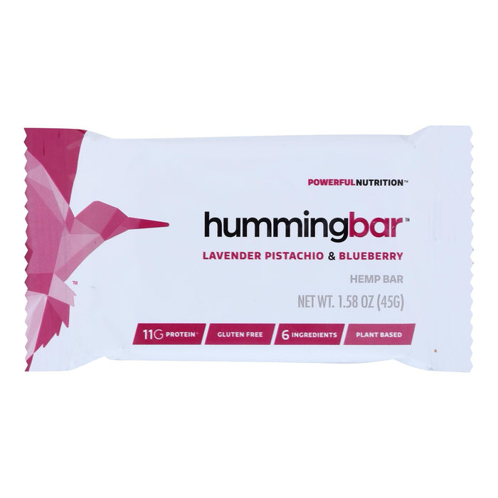 Humming Hemp Bar Lavender Pistachio & Blueberry - Case of 12 - 1.58 Oz