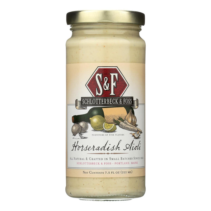 Schlotterbeck & Foss Horseradish Aioli  - Case Of 6 - 7.5 Fz