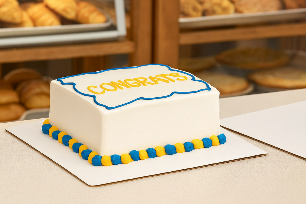 Cake Board - 16" x 16" White Corrugated Square Single