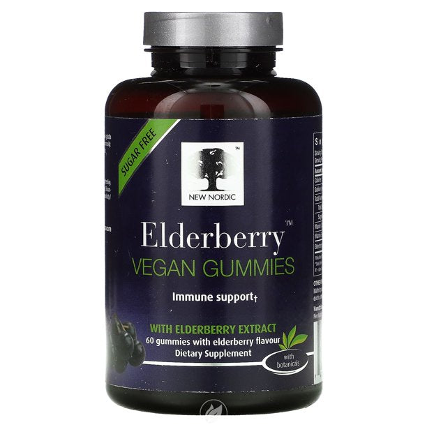 New Nordic Vegan Elderberry Gummies (Pack of 60)