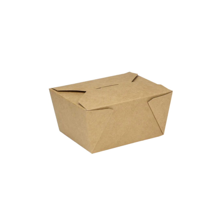 Fold-To-Go Box, #1, 30 fl oz, Kraft - 450 pcs