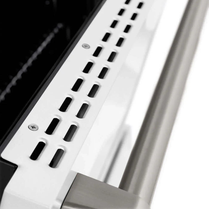 ZLINE 30 In. Gas Range, Stainless Steel, White Matte, SGR-WM-30