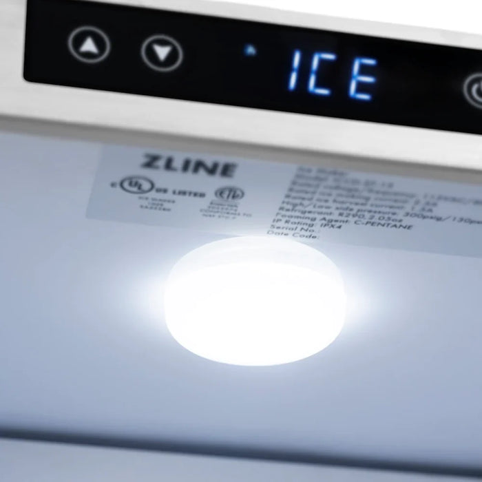 ZLINE 15" Touchstone Gourmet Ice Maker Drain Pump Panel Ready Door IGMDP-15