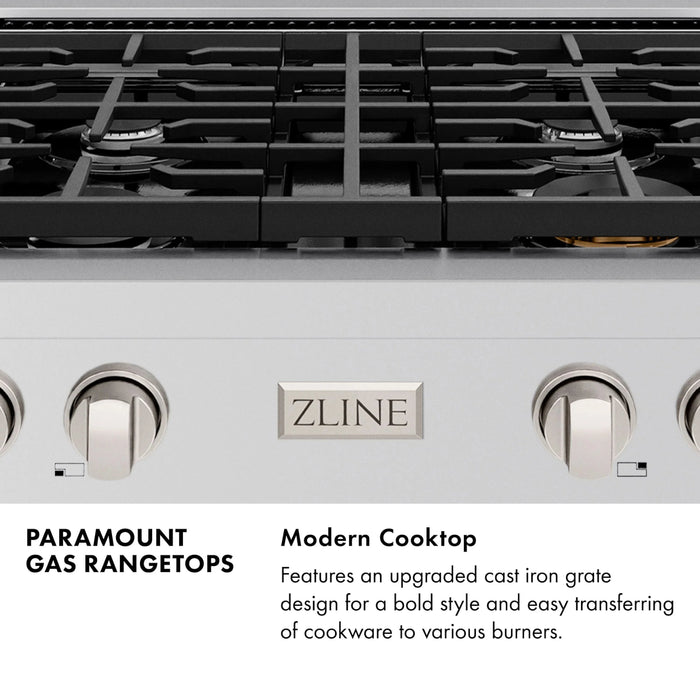 ZLINE 30" Paramount Gas Rangetop Stainless Steel SRT30