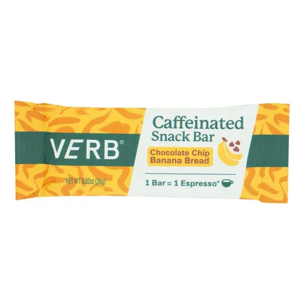 Verb Energy - Energy Bar Chip Banana Bread - 16-Pack of .92 oz Bars
