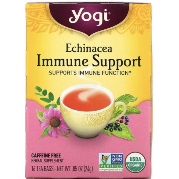 Yogi Tea Lemon Balm Immune Support - 6 Packets of 16 Tea Bags