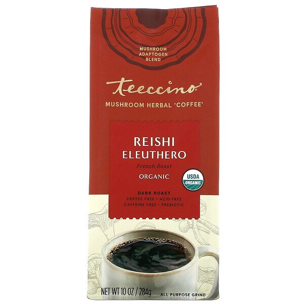 Teeccino Mush Coffee Reishi Elth√É¬© (Pack of 6 - 10 oz.)