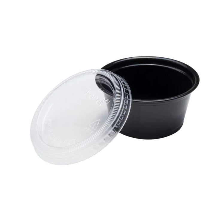 1 oz - 2 oz Lids for Portion Cups, PET (73mm) - 2,500 pcs