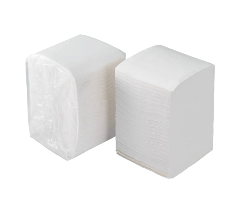 Napkin, Beverage, 9" x 9",  1 Ply, 1/4 Fold, White - 4,000 pcs