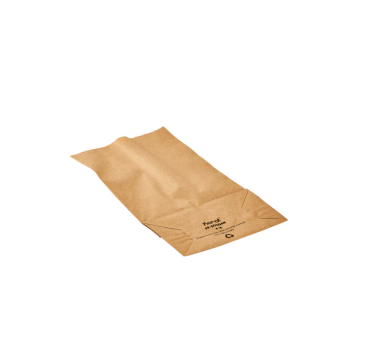 Paper Bag, 4 lb, Kraft - 2,000 pcs