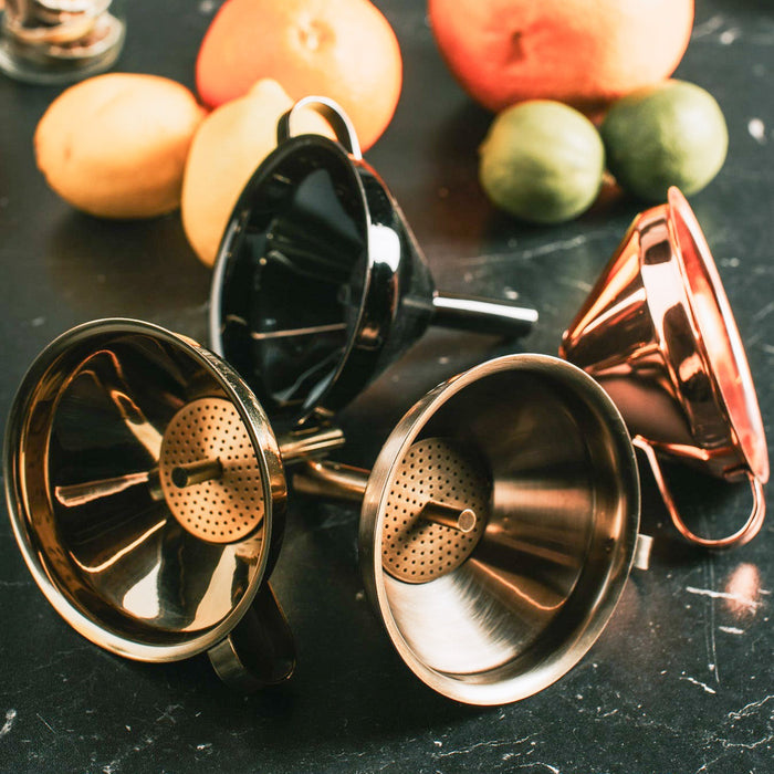 Funnels with Strainers
