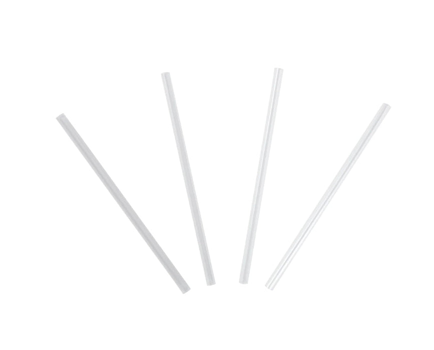 Straw, 5.75", Jumbo, Unwrapped, Clear, 12,500 pcs