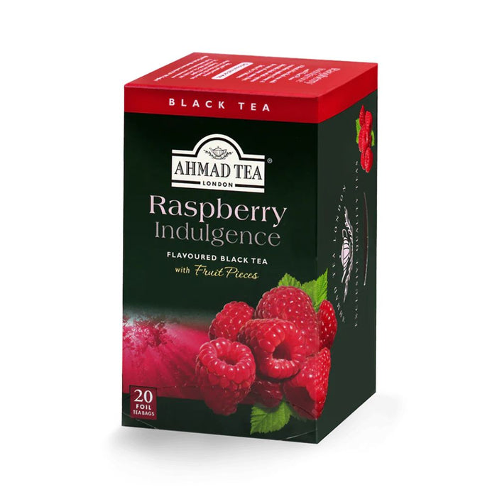 Chocolate Raspberry Tea Bags Ahmad Raspberry Indulgence Black Tea 20 foil tea bags — Specialty Food ...