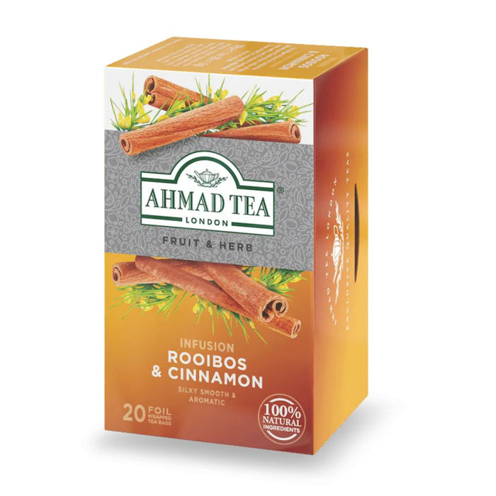 Ahmad Rooibos & Cinnamon Herbal Infusion 20 foil tea bags