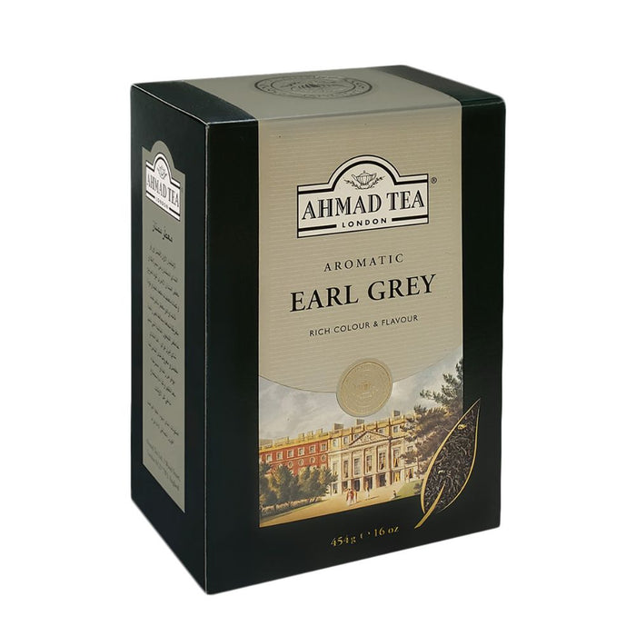 Ahmad Aromatic Earl Grey Loose Leaf Black Tea in Paper Carton 16oz/454g