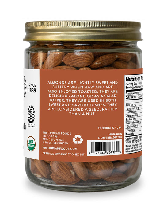 Almonds, Certified Organic - 9 oz