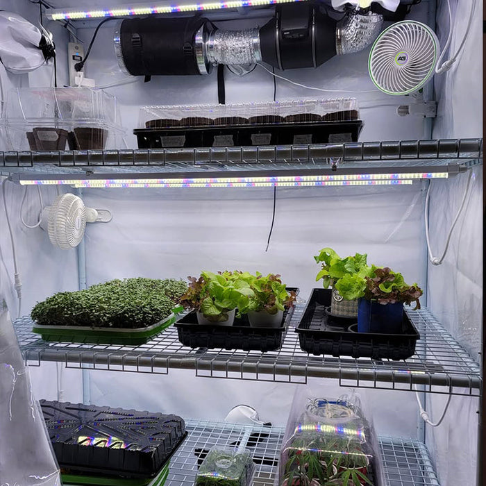 Clones & Cuttings 3-Tier Walden White LED Grow Tent Kit