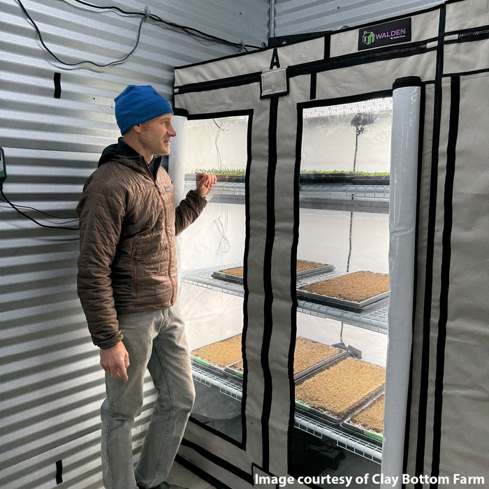 Clones & Cuttings 3-Tier Walden White LED Grow Tent Kit