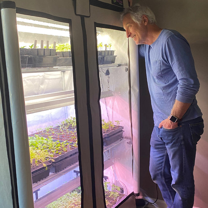 House Plants 3-Tier Walden White LED Grow Tent Kit