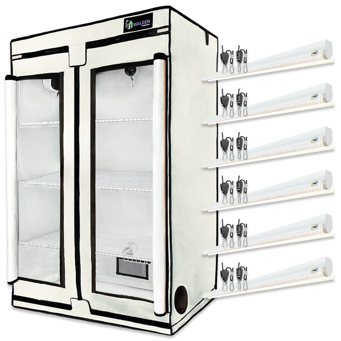 House Plants 3-Tier Walden White LED Grow Tent Kit