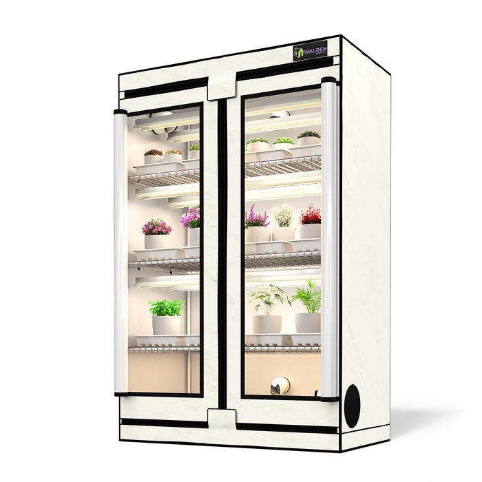 House Plants 3-Tier Walden White LED Grow Tent Kit