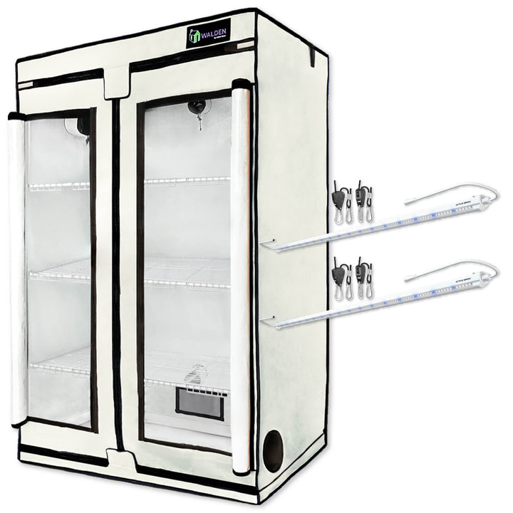 Mushroom Fruiting & Incubation 3-Tier Walden White LED Grow Tent Kit — Specialty Food Source
