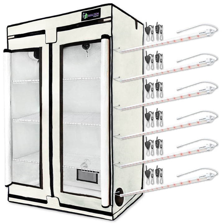 grow tent bundle Seeds & Starts 3-Tier Walden White LED Grow Tent Kit — Specialty Food Source