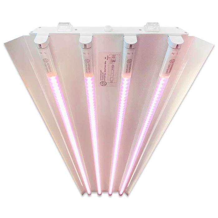 T5 HO 2.0 4FT 4 Lamp LED Grow Light (216W Eqv.) – Red Bloom Pro Spectrum