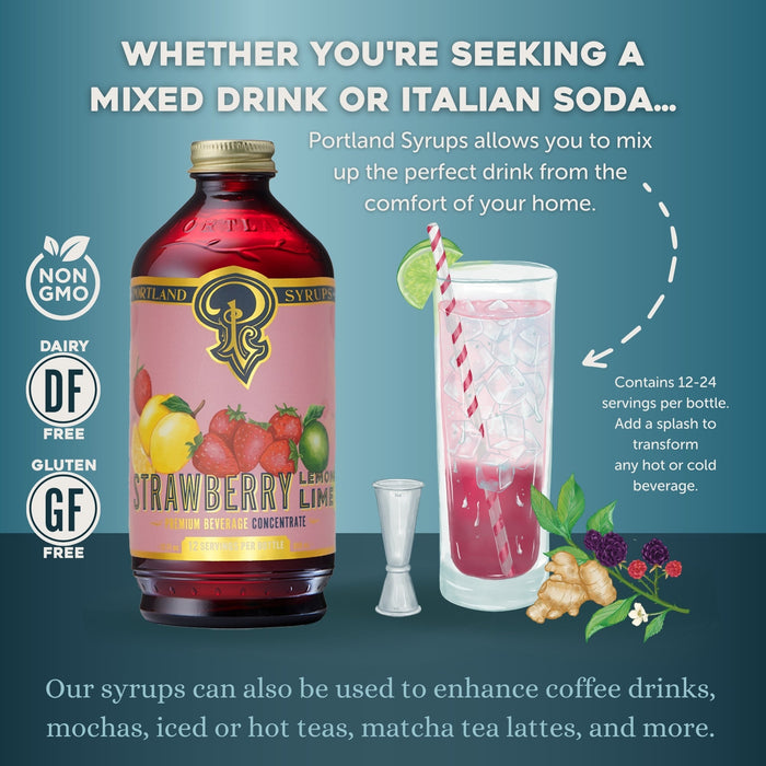 Strawberry Lemon-Lime Syrup