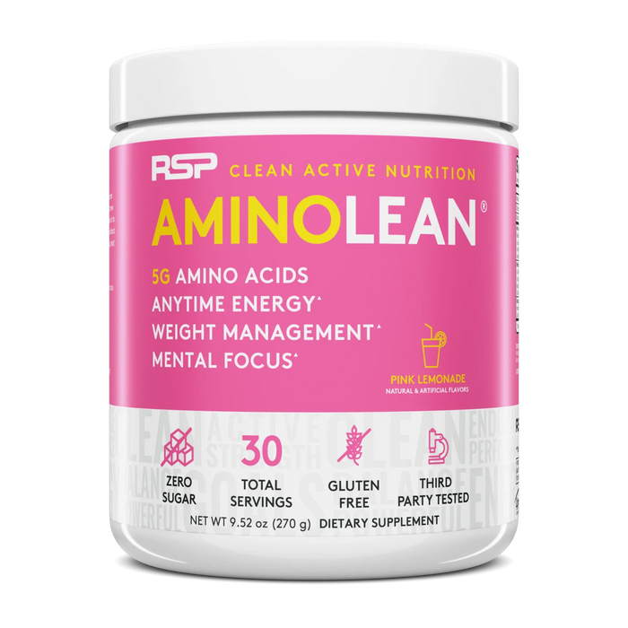 RSP Nutrition Aminolean Pink Lemonade - 9.52 Oz