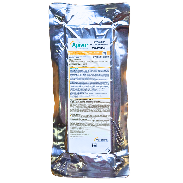 Apivar Original + Apivar 2.0 Varroa Mite Strips