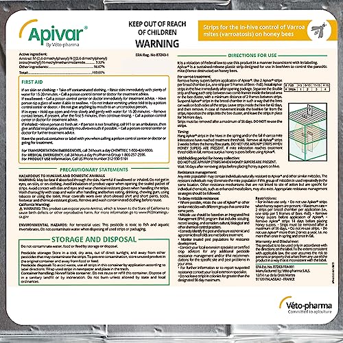 Apivar Original + Apivar 2.0 Varroa Mite Strips