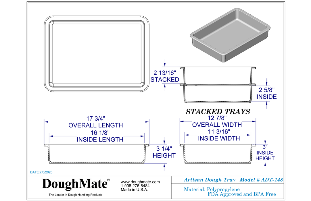 Doughmate Artisan Dough Tray Kit