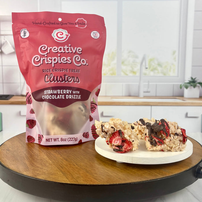"Clusters" Chocolate Covered Strawberry Crispie Mix Clusters